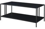 [en.casa] Couchtisch, Schwarz, Metall, Rechteckig,Rechteckig, 110x47x55 cm,
