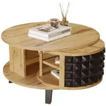 Okwish Couchtisch, Natur, Holzwerkstoff, 80x45.2x82.5 cm, Wohnzimmer,