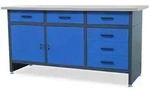 Jan Nowak Werkbank, Anthrazit, Metall, Rechteckig, 170x85x60 cm, Freizeit,