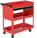 Homcom Werkstatt-Rollwagen,, Mehrfarbig, Metall, 35x76x82 cm, Freizeit, Heimwerken,