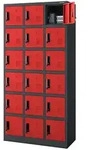 Jan Nowak Schliessfachschrank, Anthrazit, Metall, Rechteckig, 90x185x40 cm,