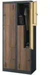 Jan Nowak Umkleideschrank, Anthrazit, Metall, Rechteckig, 80x185x45 cm,...
