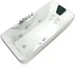 AcquaVapore by Sandra Jentho Whirlpool, Wei&szlig;, Glas, Kunststoff, Metall, Rechteckig,