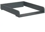 Vicco Wickelaufsatz, Anthrazit, Holzwerkstoff, Rechteckig, 60x12.6x74.5 cm,