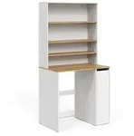 Vicco Waschmaschinenschrank, Wei&szlig;, Eiche Artisan, Holzwerkstoff, 6 F&auml;cher,