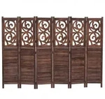 MCW Paravent, Braun, Holz, Paulownia, 240x170x2 cm,