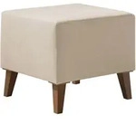 Mirjan24 Polsterhocker, Natur, Kunststoff, 1-Sitzer, Quadratisch, 51x45x51 cm,