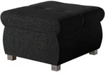 Mirjan24 Polsterhocker, Anthrazit, Textil, 1-Sitzer, Quadratisch, 60x39x60 cm,