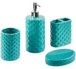 Beliani Badezimmer, Blau, Stein, 9x21x9 cm, Badaccessoires