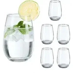 Relaxdays Trinkgl&auml;ser, Transparent, Glas, Essen & Trinken, Gl&auml;ser, Gl&auml;ser-Sets
