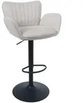 MCW Barhocker, Creme, Textil, 50x110x45 cm, Esszimmer, Barm&ouml;bel, Barhocker