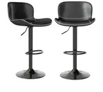 Barhocker, Schwarz, Kunststoff, 45x100x38 cm, Esszimmer, Barm&ouml;bel, Barhocker
