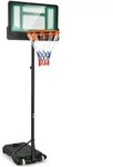 Costway Basketballkorb, Schwarz, Metall, 75x45 cm, Freizeit, Sport & Fitness