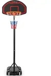 Costway Basketballkorb, Schwarz, Metall, 73.5x44.5 cm, Freizeit, Sport & Fitness