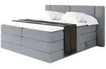 Altdecor Boxspringbett, Grau, Holzwerkstoff, H3 + H4, H&ouml;he ca. 38 cm, 160x200 cm,