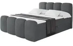 Altdecor Boxbett, Taupe, Holzwerkstoff, H3, H&ouml;he ca. 20 cm, 120x200 cm,