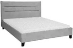 Beautysofa Polsterbett, Grau, Textil, H2, H&ouml;he ca. 10 cm, 160x200 cm, Schlafzimmer,