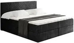 Altdecor Boxbett, Schwarz, Kunststoff, H4, 200x200 cm, Schlafzimmer, Betten,