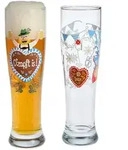 Ritzenhoff Gl&auml;serset Brauchzeit Weizen, Blau, Braun, Gr&uuml;n, Rot, Transparent, Glas,