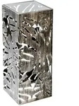 Blumens&auml;ule, Bronze, Metall, Glas, 27x100x27 cm, Wohnzimmer, Wohnzimmertische,