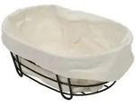 5five Simply Smart Brotkorb, Wei&szlig;, Metall, Oval, 18.5x11.5x28.5 cm, K&uuml;chenzubeh&ouml;r,
