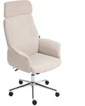 Beliani B&uuml;rostuhl, Beige, Silber, Textil, 72x117x72 cm, Arbeitszimmer,...