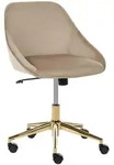 Beliani Schreibtischstuhl, Taupe, Textil, 54x77x54 cm, Arbeitszimmer, B&uuml;rost&uuml;hle,