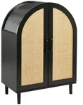 Beliani Schuhschrank, Schwarz, Holzwerkstoff, Kiefer, 70x100x38 cm, Garderobe,