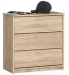 Akord Schuhschrank, Sonoma Eiche, Holzwerkstoff, Nachbildung, Holz Optik, 3...