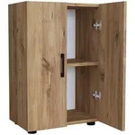 [en.casa] Mehrzweckschrank, Eiche, Holzwerkstoff, 49x74x32 cm, Waschk&uuml;che,