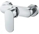 Duscharmatur, Silber, Metall, 15x8x22 cm, Badezimmer, Waschbecken & Armaturen,