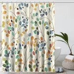 Duschvorhang, Mehrfarbig, Textil, 180x200 cm, Badtextilien, Duschvorh&auml;nge