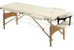 Homcom Massagetisch,, Wei&szlig;, Holzwerkstoff, 81x92x210 cm, Freizeit, Wellness,