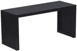 Relaxdays Sitzbank, Schwarz, Holz, Textil, 2-Sitzer, 90x43x33 cm, Esszimmer, B&auml;nke,