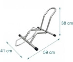 Relaxdays Fahrradst&auml;nder, Silber, Metall, 41x72.5x44.5 cm, Freizeit, Sport &
