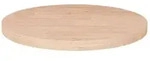 vidaXL Tischplatte, Natur, Holz, 50x2.5x50 cm, Esszimmer, Tische, Esstische,
