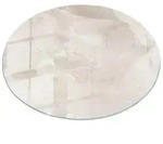 Tulup Tischplatte, Creme, Glas, Rund, 70x0.4x70 cm, Esszimmer, Tische,...