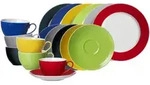 Ritzenhoff Breker Kaffeeservice, Mehrfarbig, Keramik, 18-teilig, Rund, 2x2x2 cm,
