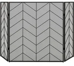 Homcom Kaminschutzgitter,, Schwarz, Metall, 1.2x85x135 cm, Kleinm&ouml;bel, Kamine &