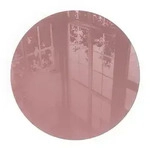 Tulup Glasplatte, Pink, Glas, Rund, 60x60x0.4 cm, Kleinm&ouml;bel, Kamine &...