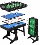 Relaxdays Spieltisch, Mehrfarbig, Holzwerkstoff, Metall, Kunststoff, 106.5x61 cm,