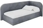 Altdecor Einzellbett, Grau, Textil, 90x200 cm, Kinderzimmer & Jugendzimmer,