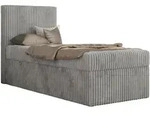 MKS Jugendbett, Hellgrau, Textil, 1-Sitzer, Rechteckig, 90x200 cm, Kinderzimmer...