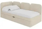 Altdecor Einzellbett, Natur, Textil, 80x200 cm, Kinderzimmer & Jugendzimmer,
