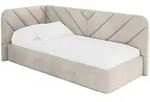 Altdecor Einzellbett, Sand, Textil, 90x200 cm, Kinderzimmer & Jugendzimmer,