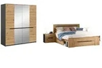 Inn.Furn Schlafzimmer, Eiche Artisan, Grau, Holzwerkstoff, Nachbildung,Eiche,...