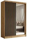 Masseno Schwebet&uuml;renschrank, Eiche Artisan, Holzwerkstoff, 4 F&auml;cher,...