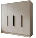 Masseno Dreht&uuml;renschrank, Kaschmir, Holzwerkstoff, 8 F&auml;cher, Rechteckig,...