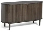 Selsey Sideboard, Dunkelbraun, Holz, 2 F&auml;cher, Oval, 140x76x45 cm, Wohnzimmer,
