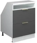 Vicco Dachschr&auml;genschrank, Anthrazit, Wei&szlig;, Holzwerkstoff, 1 F&auml;cher, 2...